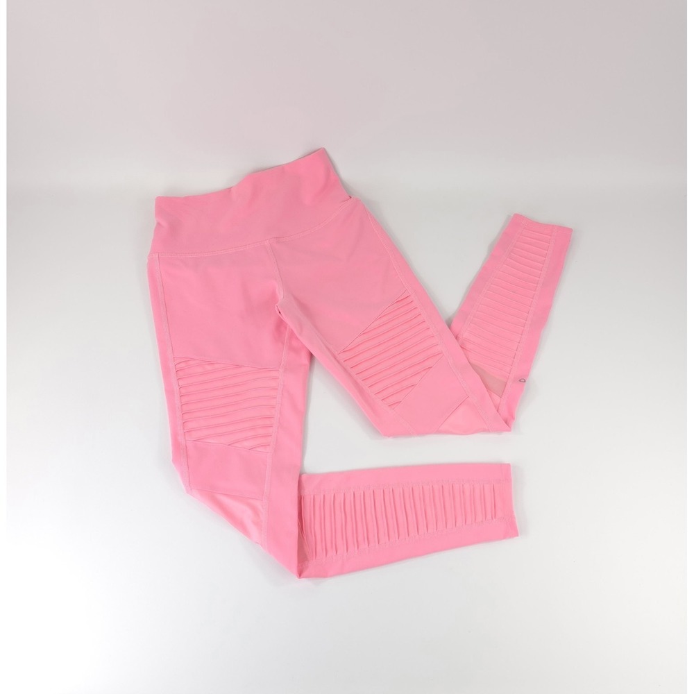 Alo Yoga High Waist Moto Legging Pink Womens Size Small Leggings